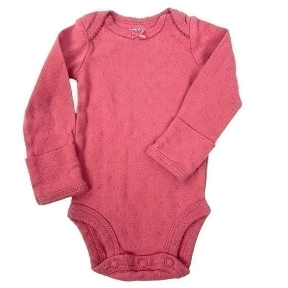 Carter’s Bodysuit Bundle 4 pcs -NWOT | BABY Size NB Newborn | Long Sleeve Shirts